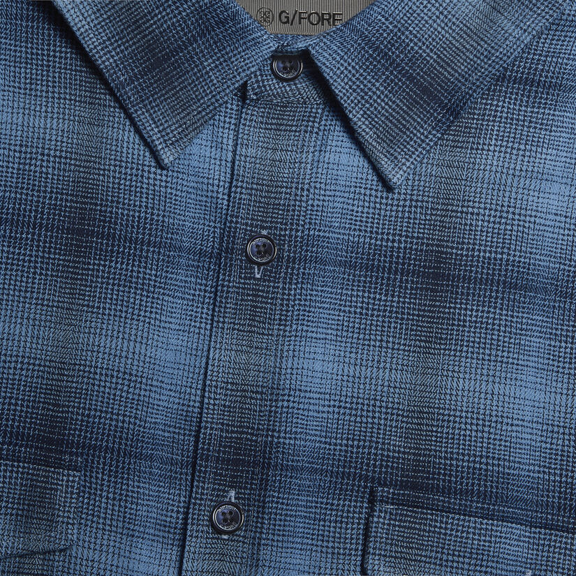 SHADOW PLAID BRUSHED DRESS SHIRT image number 5