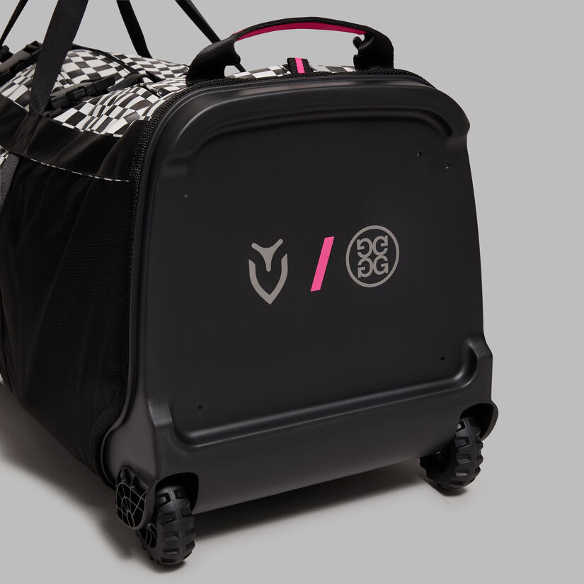 DISTORTED CHECK GOLF BAG TRAVEL CASE image number 9