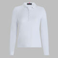 RIBBED TECH NYLON LONG SLEEVE POLO image number 1