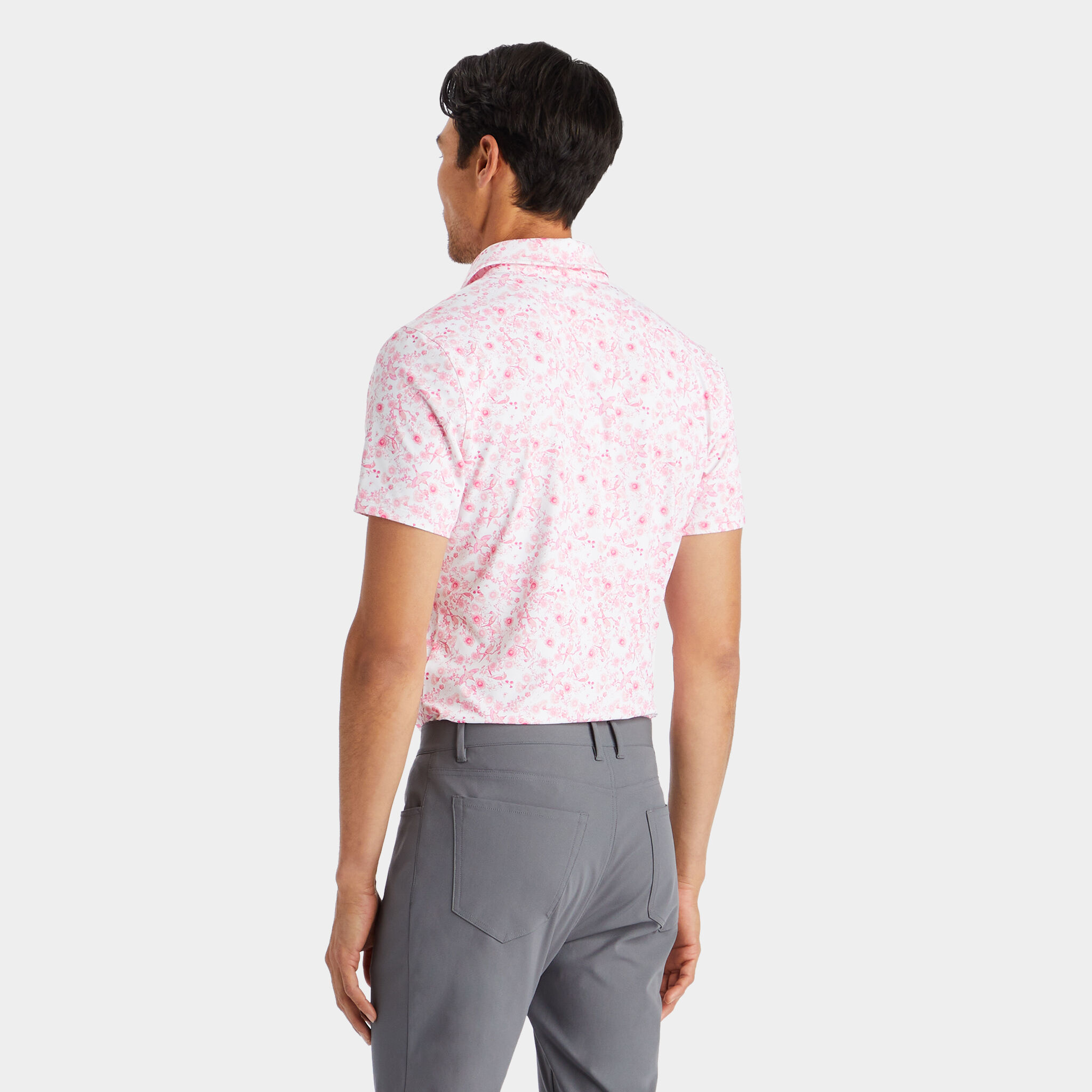 BOTANIC GARDEN TECH JERSEY MODERN SPREAD COLLAR POLO G FORE