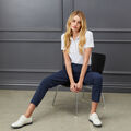 PLEATED COLLAR SILKY TECH NYLON POLO image number 2