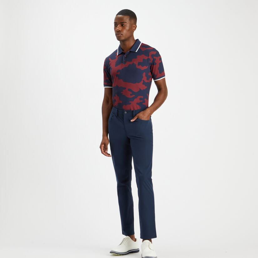 EXPLODED CAMO RIB COLLAR TECH JERSEY SLIM FIT POLO image number 4