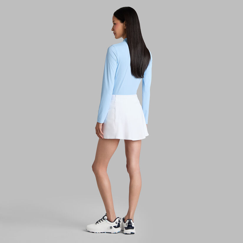 SILKY TECH NYLON LONG SLEEVE ZIP POLO image number 4