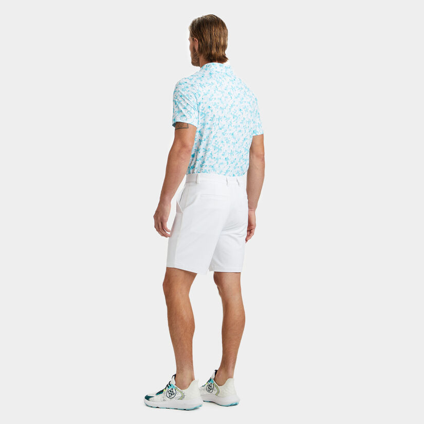 G/FORE MEN MAPPED ICON CAMO TECH JERSEY MODERN SPREAD COLLAR POLO