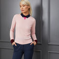 LAYERED MERINO WOOL LONG SLEEVE POLO JUMPER image number 2