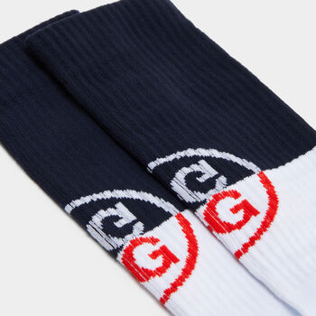 CIRCLE G RIBBED COMPRESSION CREW SOCK