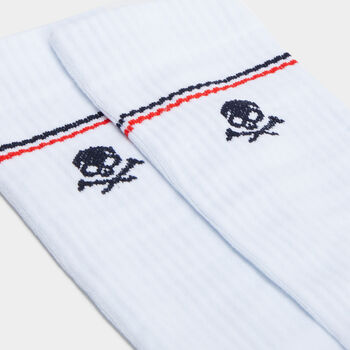 WOMEN'S SKULL & T'S RIBBED NYLON CREW SOCK