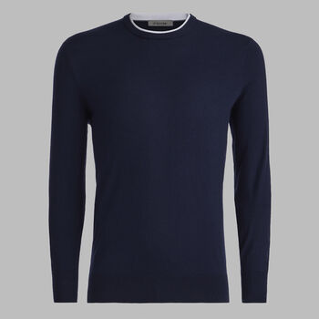 G/fore Merino Wool Blend Crewneck Jumper In Twilight