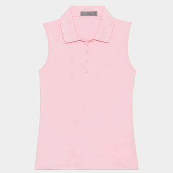 FEATHERWEIGHT SLEEVELESS POLO