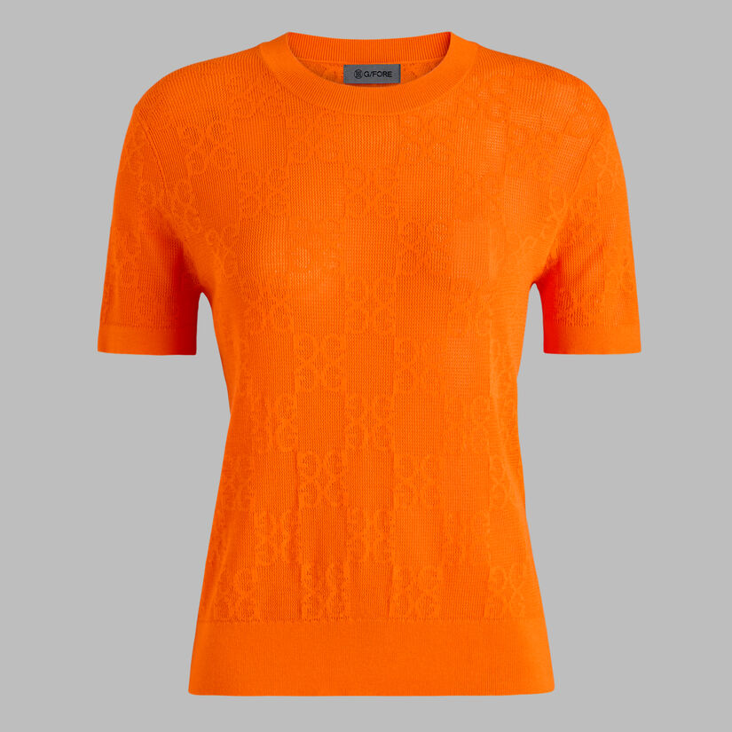 POINTELLE G SHORT SLEEVE JUMPER image number 1