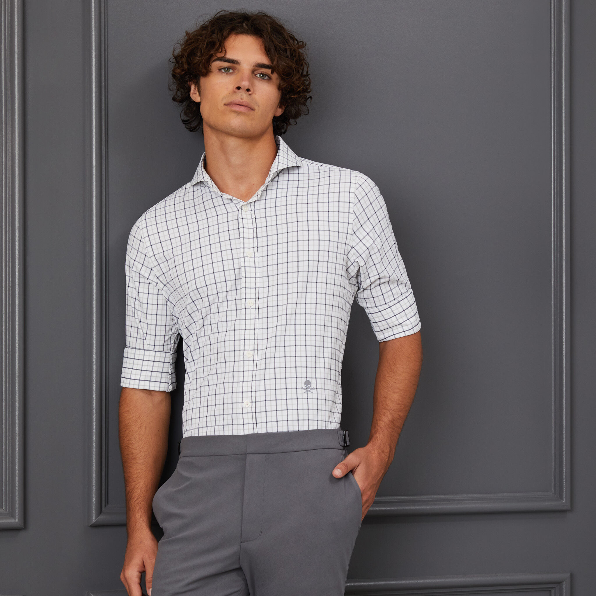 Tattersall shirt slim fit cheap