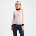 LAYERED MERINO WOOL LONG SLEEVE POLO JUMPER image number 3