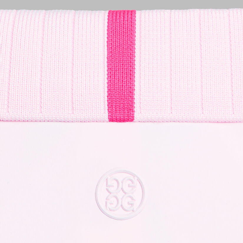 PLEATED COLLAR SILKY TECH NYLON SLEEVELESS POLO image number 6