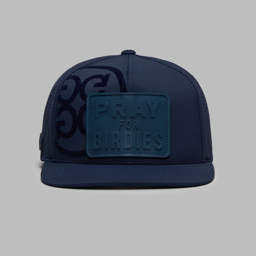 PRAY FOR BIRDIES PATCH PERFORATED DELTA HAT image number 4