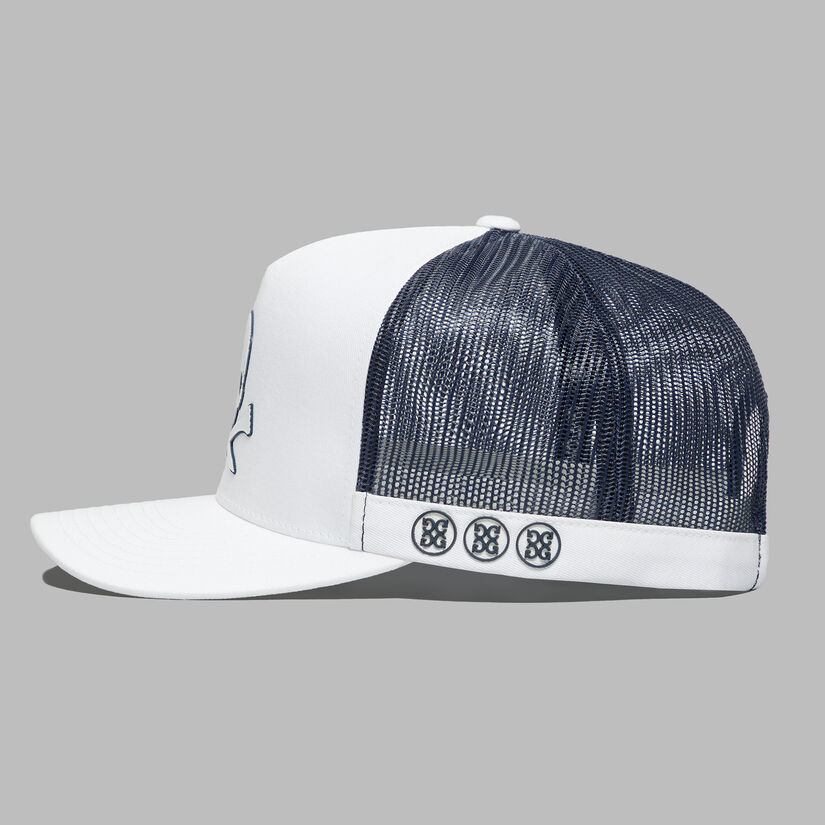 SILICONE SKULL & TEES TRUCKER HAT image number 7