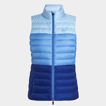 COLOUR BLOCK LIGHTWEIGHT DOWN PUFFER GILET