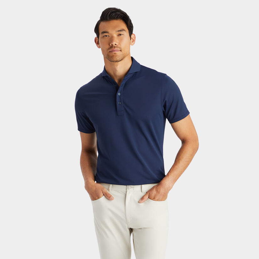 ESSENTIAL TECH PIQU&Eacute; MODERN SPREAD COLLAR POLO image number 3