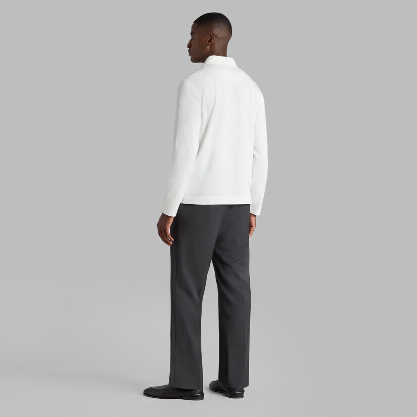 SUPER SOFT BRUSHED COTTON LONG SLEEVE POLO image number 4