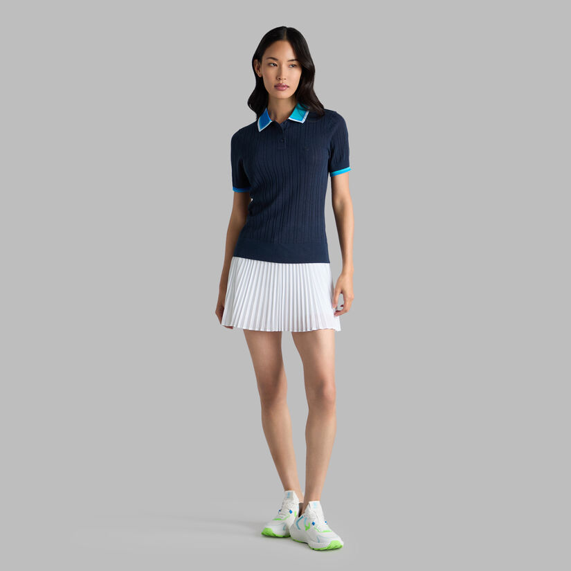 Ribbed Cotton Polo