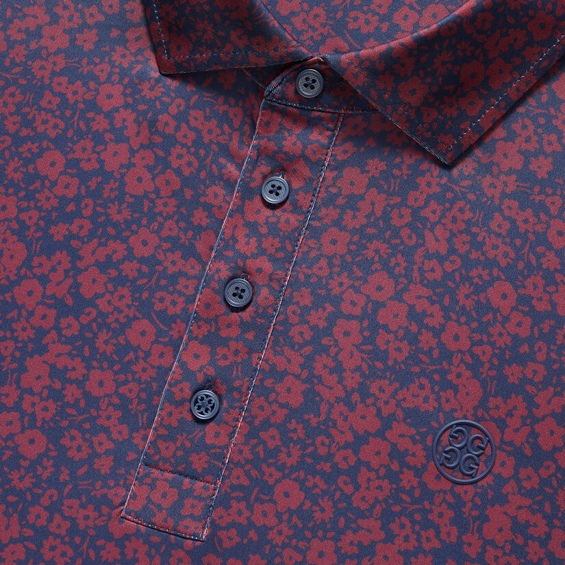 MINI FLORAL TECH JERSEY SLIM FIT POLO image number 6