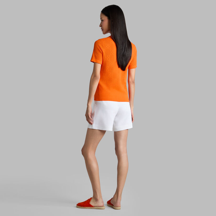 POINTELLE G SHORT SLEEVE JUMPER image number 4