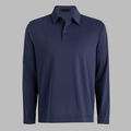 SUPER SOFT BRUSHED COTTON LONG SLEEVE POLO image number 1