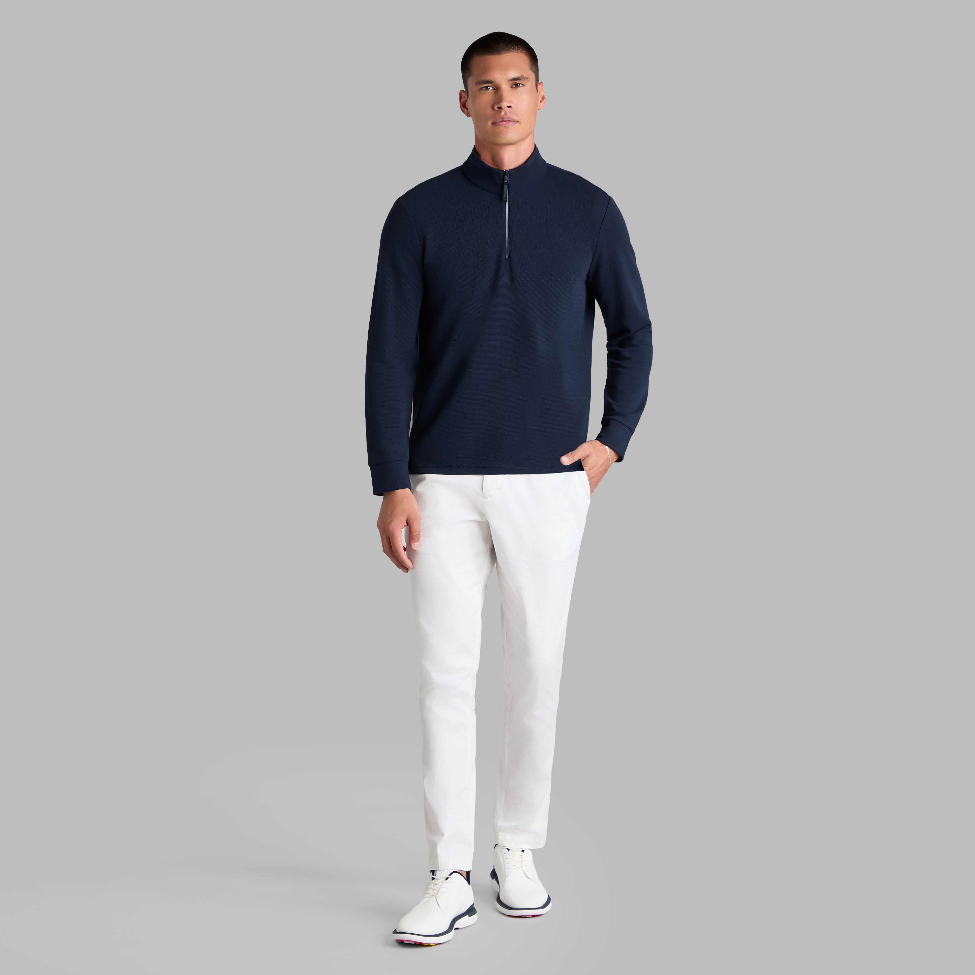 WAFFLE KNIT QUARTER ZIP | MEN'S PULLOVERS & QUARTER-ZIPS | G/FORE