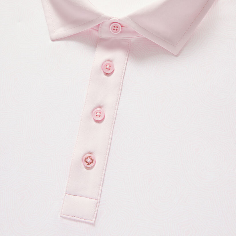 ABSTRACT SPIRAL TECH JERSEY SLIM FIT POLO image number 6