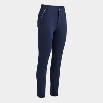 DOUBLE KNIT CIGARETTE HIGH RISE STRETCH TROUSER