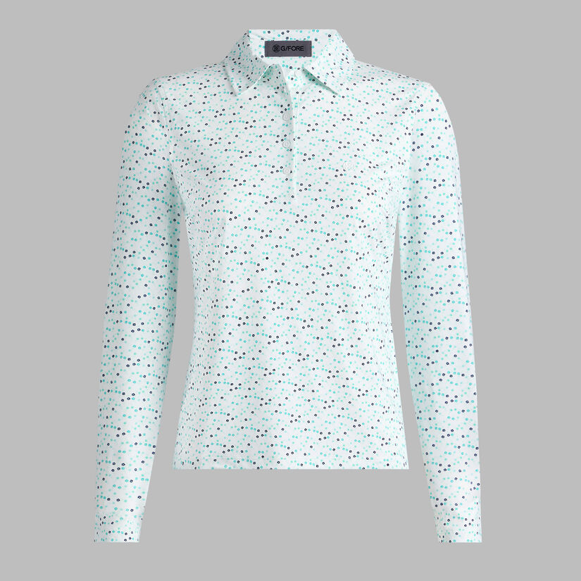 AYE POPPY SILKY TECH NYLON LONG SLEEVE POLO | WOMEN'S POLO SHIRTS | G/FORE