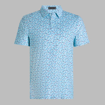G/fore Aye Poppy Tech Jersey Polo In Daybreak