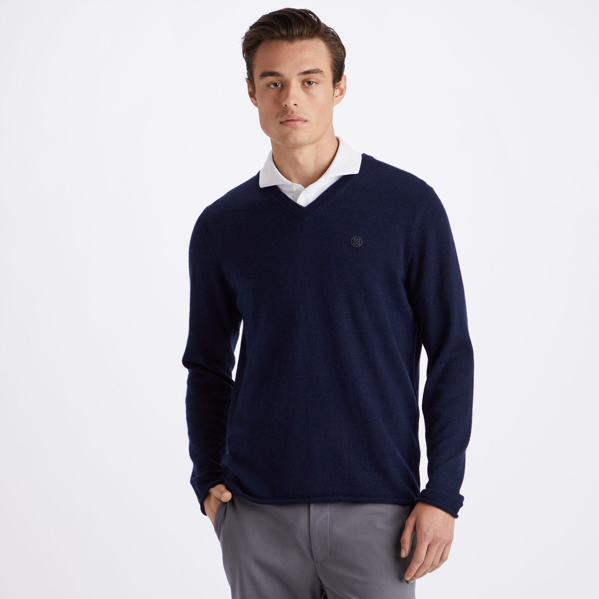Mens slim fit cashmere sweater online