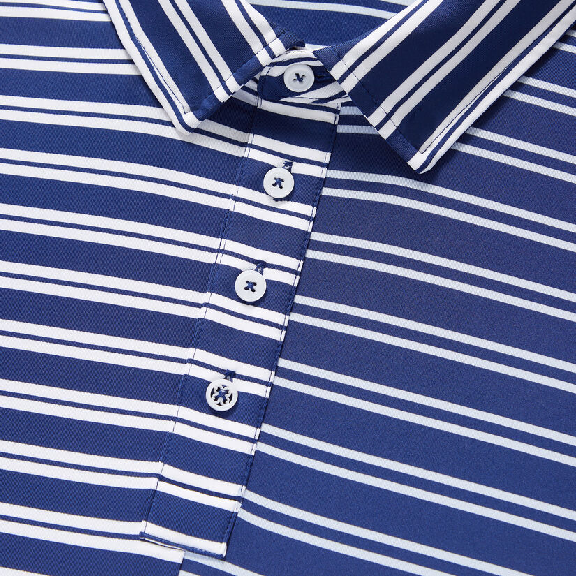 OFFSET STRIPE TECH JERSEY SLIM FIT POLO image number 6