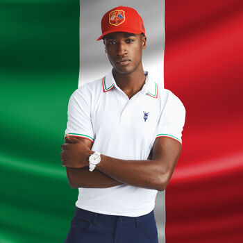 LIMITED EDITION RYDER CUP ROME 23 TUX COLLAR TECH PIQUÉ POLO