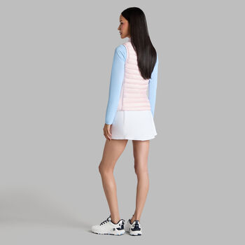 Alternative image of V-DOWN QUILTED STRETCH TECH INTERLOCK GILET - Alternate Image 1