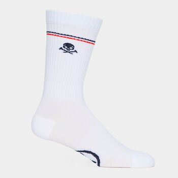 WOMEN'S SKULL & T'S RIBBED NYLON CREW SOCK