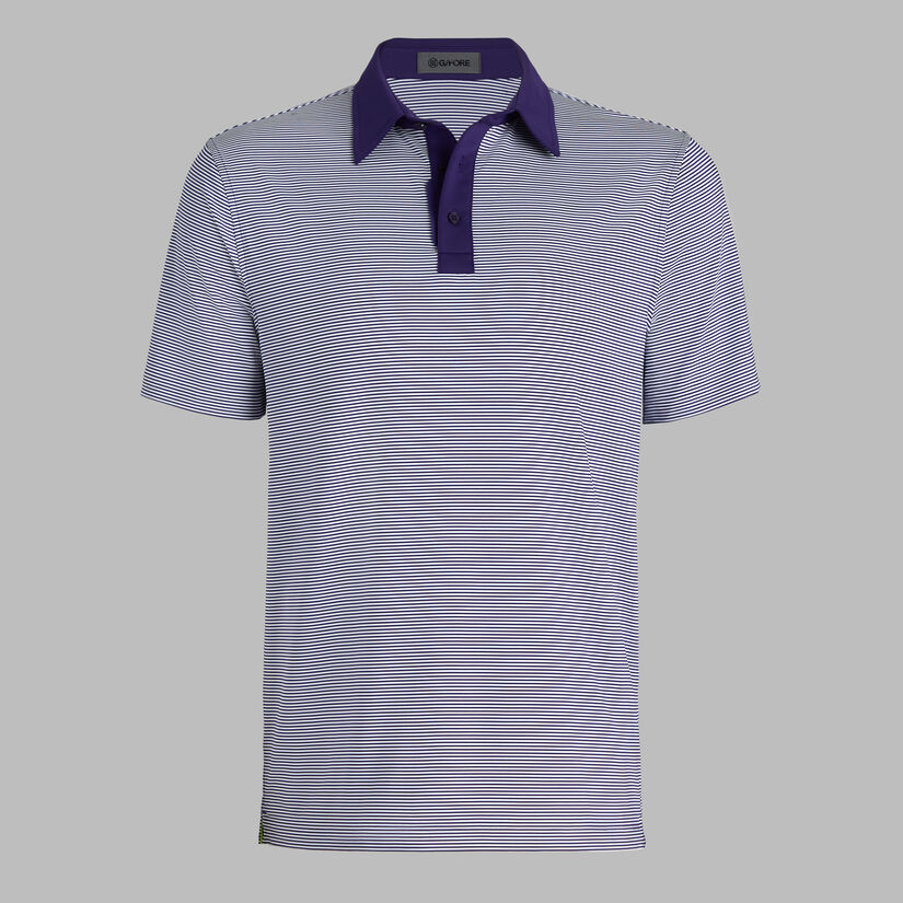 FEEDER STRIPE FINE TECH JERSEY POLO image number 1