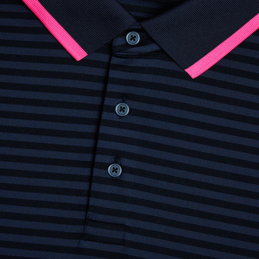 PERFORATED STRIPE JERSEY POLO image number 6