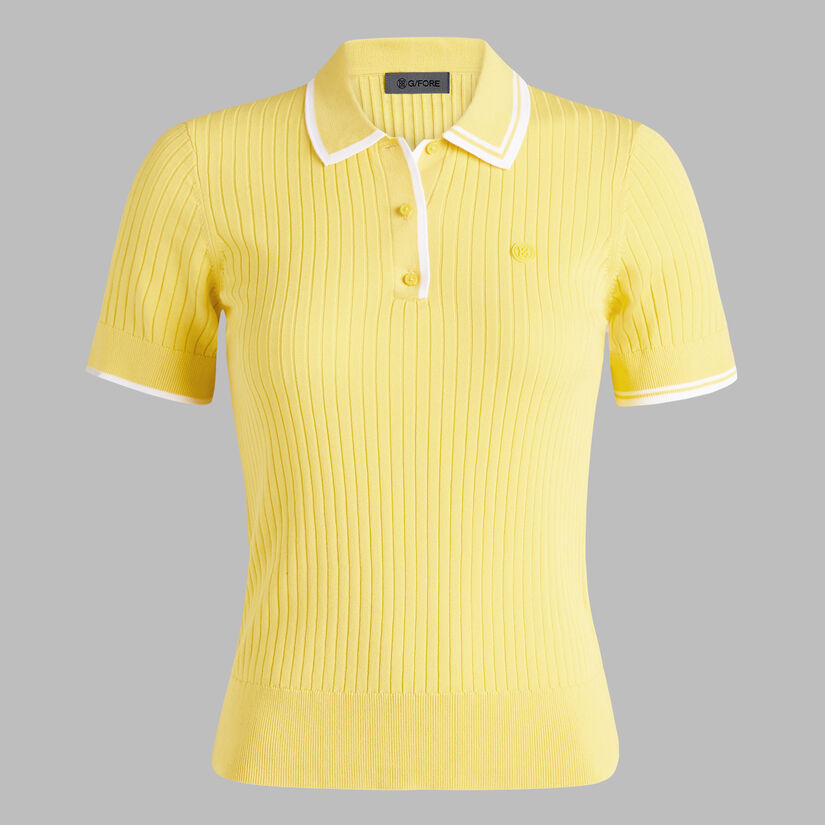 RIBBED KNIT JUMPER POLO image number 1