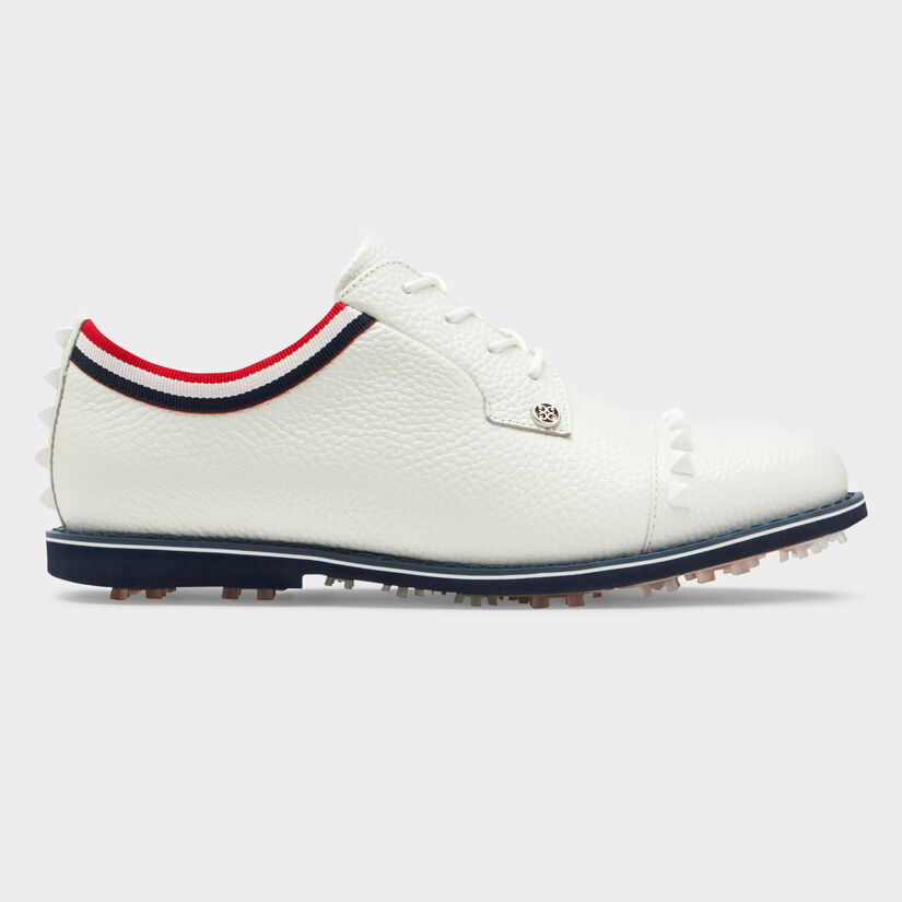 WOMEN'S GROSGRAIN STUD CAP TOE GALLIVANTER GOLF SHOE image number 1
