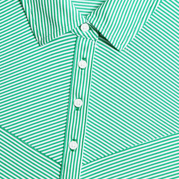 CHEVRON STRIPE TECH PIQU&Eacute; SLEEVELESS POLO - Alternate Image 1