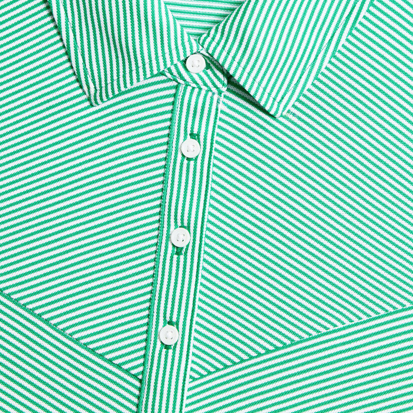 CHEVRON STRIPE TECH PIQU&Eacute; SLEEVELESS POLO image number 5