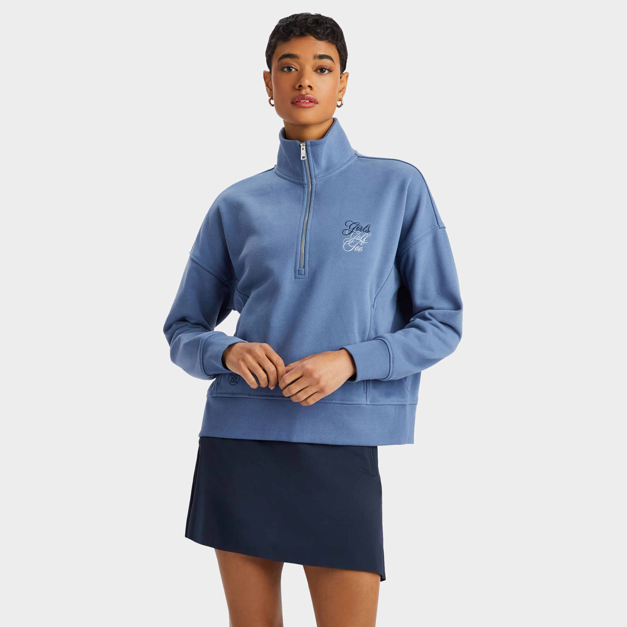 Girls online golf pullover