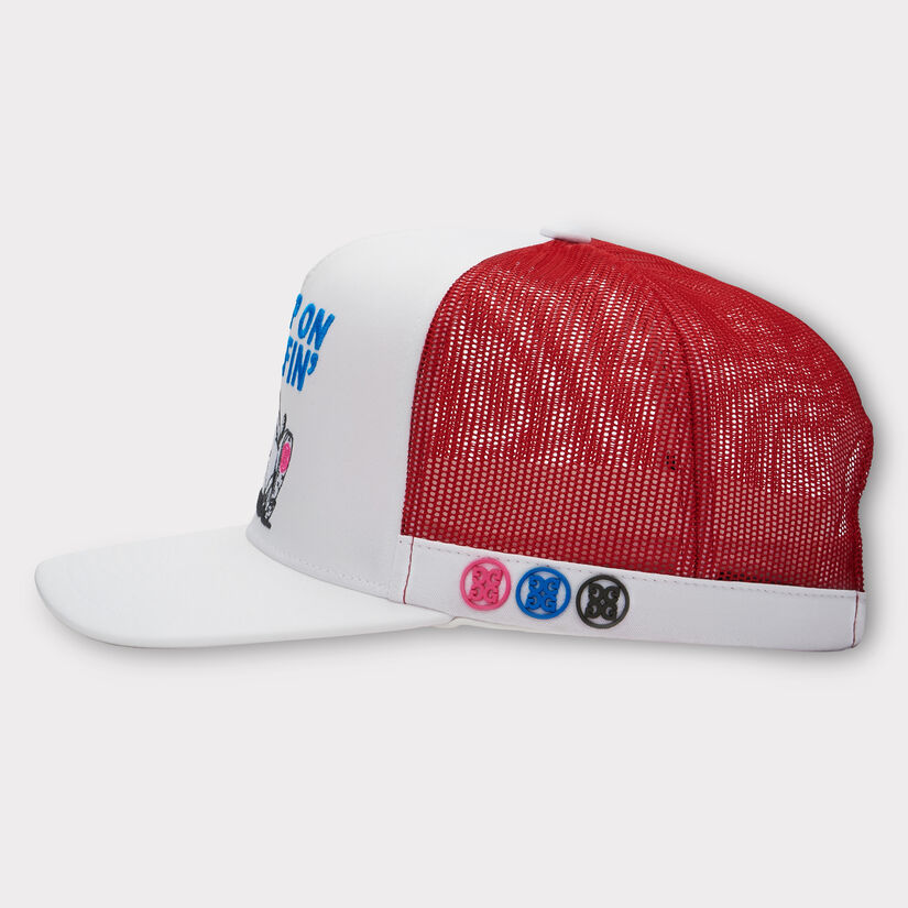 KEEP ON GOLFIN' COTTON TWILL TRUCKER HAT image number 4