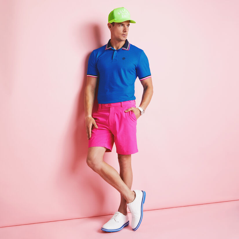 SKULL & T'S 3D BANDED SLEEVE TECH JERSEY POLO image number 2