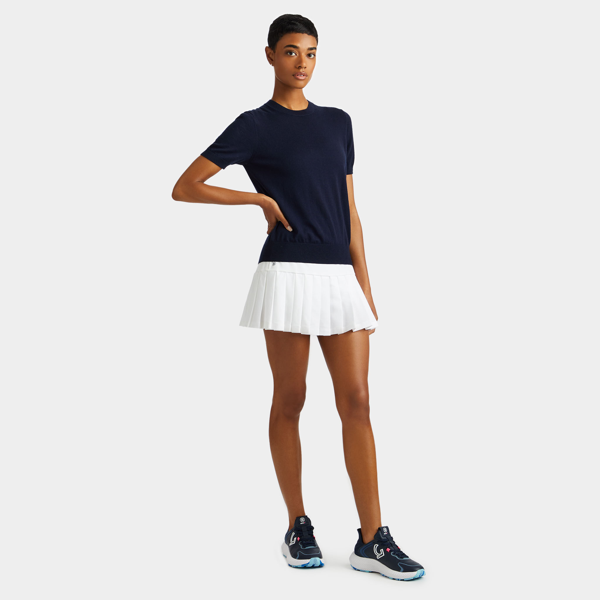 MERINO WOOL EASY CARE SHORT SLEEVE JUMPER WOMEN S TOPS G FORE