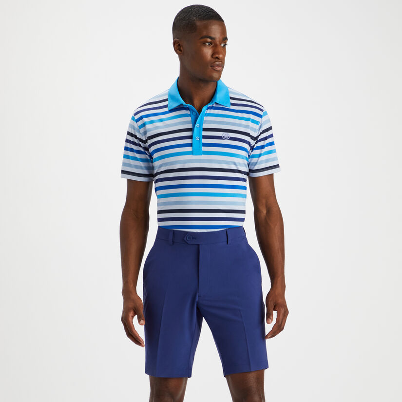 FAVOURITE STRIPE TECH JERSEY SLIM FIT POLO image number 3
