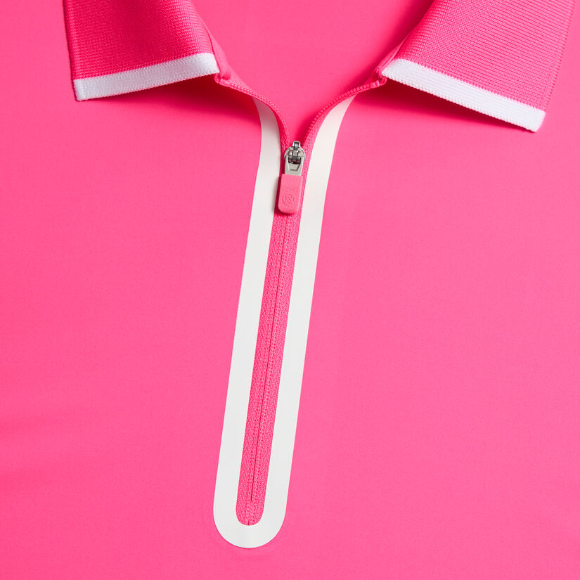 SILKY TECH NYLON LONG SLEEVE ZIP POLO image number 5