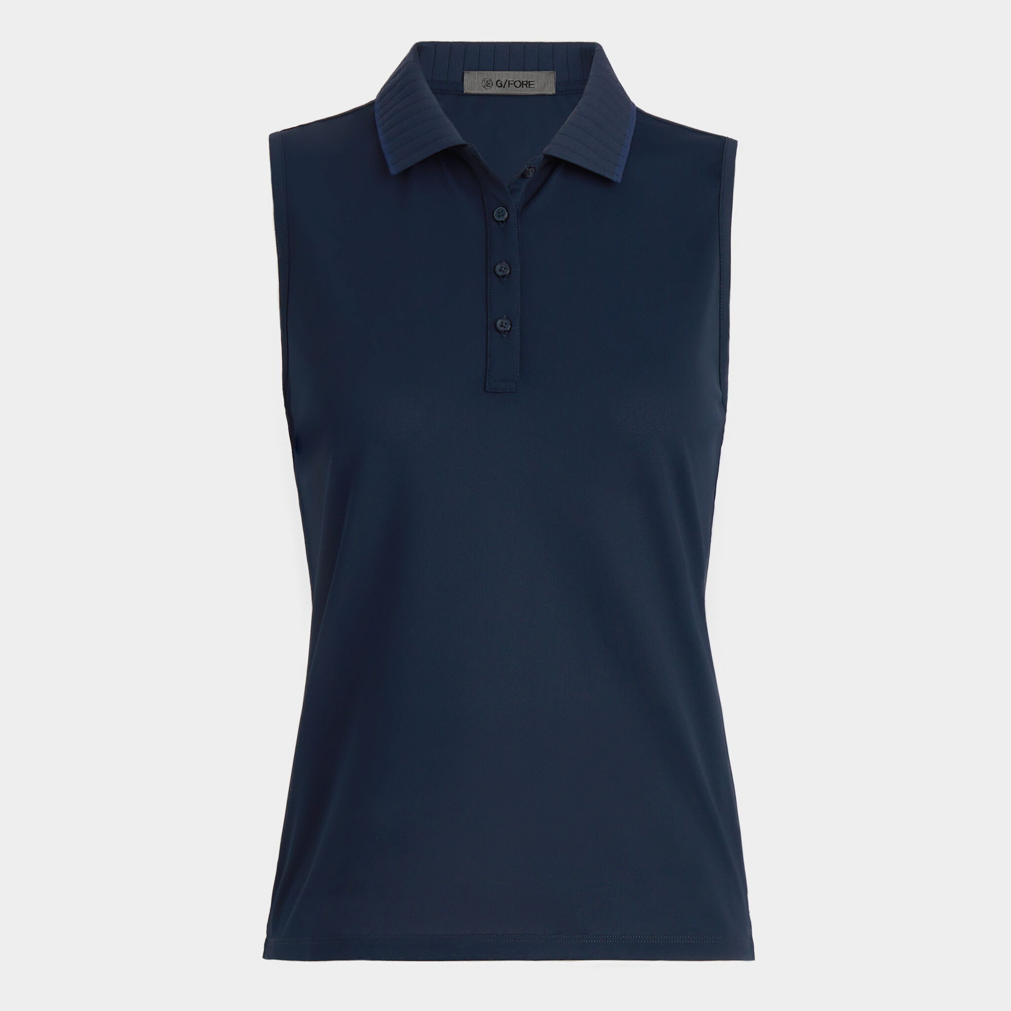 Pique sleeveless polo shirt deals