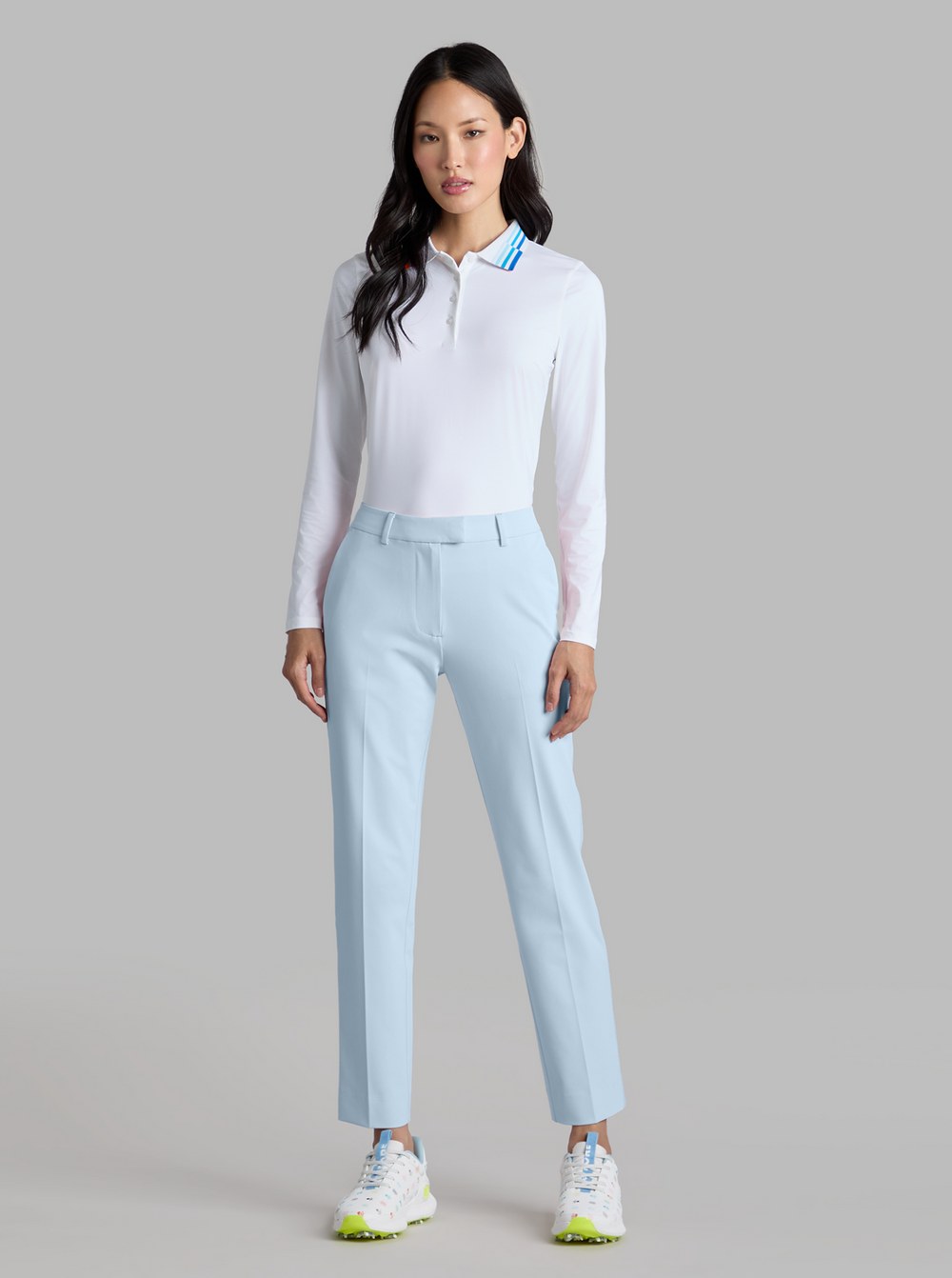 Learn more about the Stretch performance twill straight leg trouser